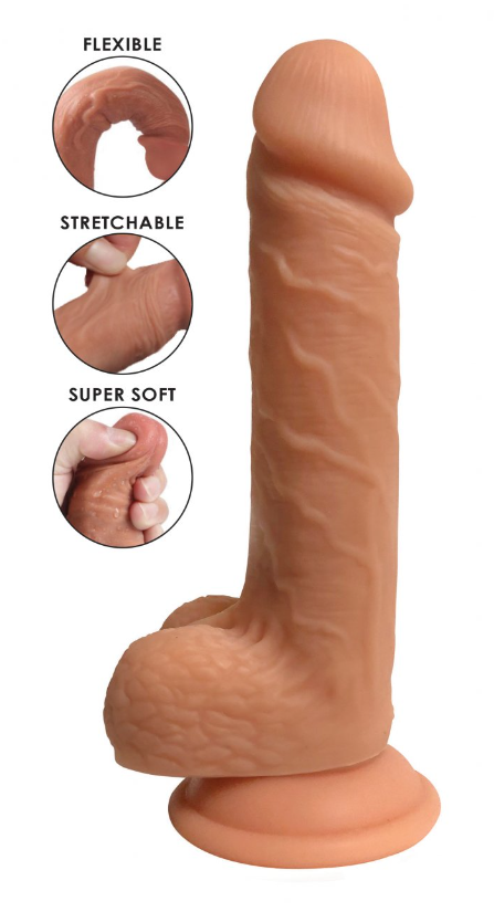 Easy Riders Dual Density Silicone Dildo - 7 Inch