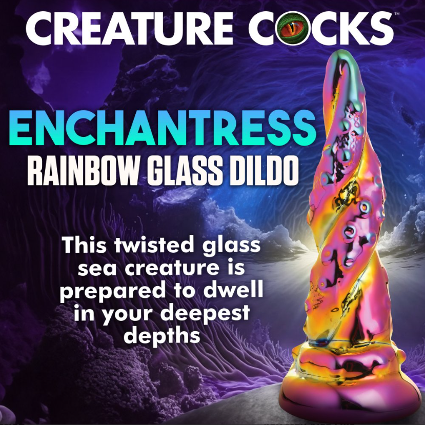 Enchantress Rainbow Glass Dildo