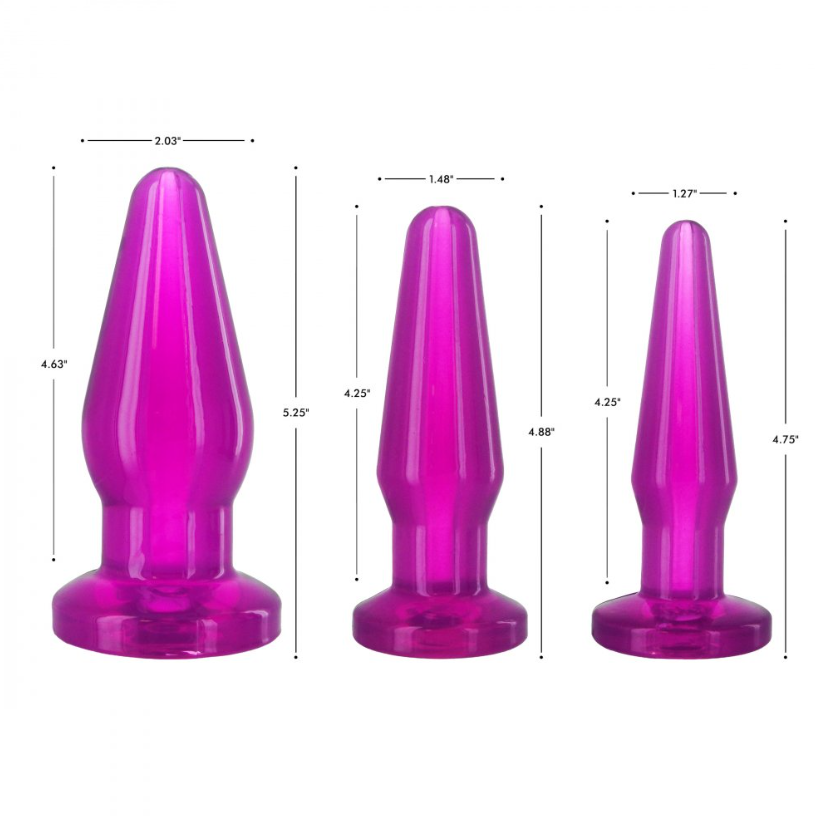 Fill-er-Up Butt Plug Kit - Purple