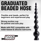 Hosed 19 Inch Graduated Bead Anal Snake