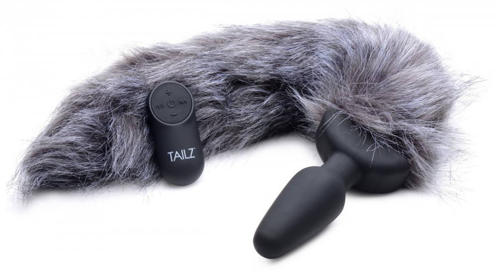 Remote Control Vibrating Fox Tail Anal Plug