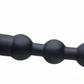 Remote Control Vibrating Silicone Anal Beads - Black