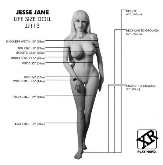 Jesse Jane Fantasy Life Size Replica Doll